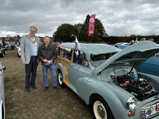 Second place winner with a morris miner