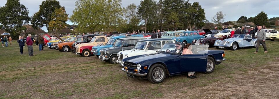 Picture showing lots of classic cars